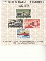 INTEBA Zürich 1972,  125 Jahre Eisenbahnen, Vignette **