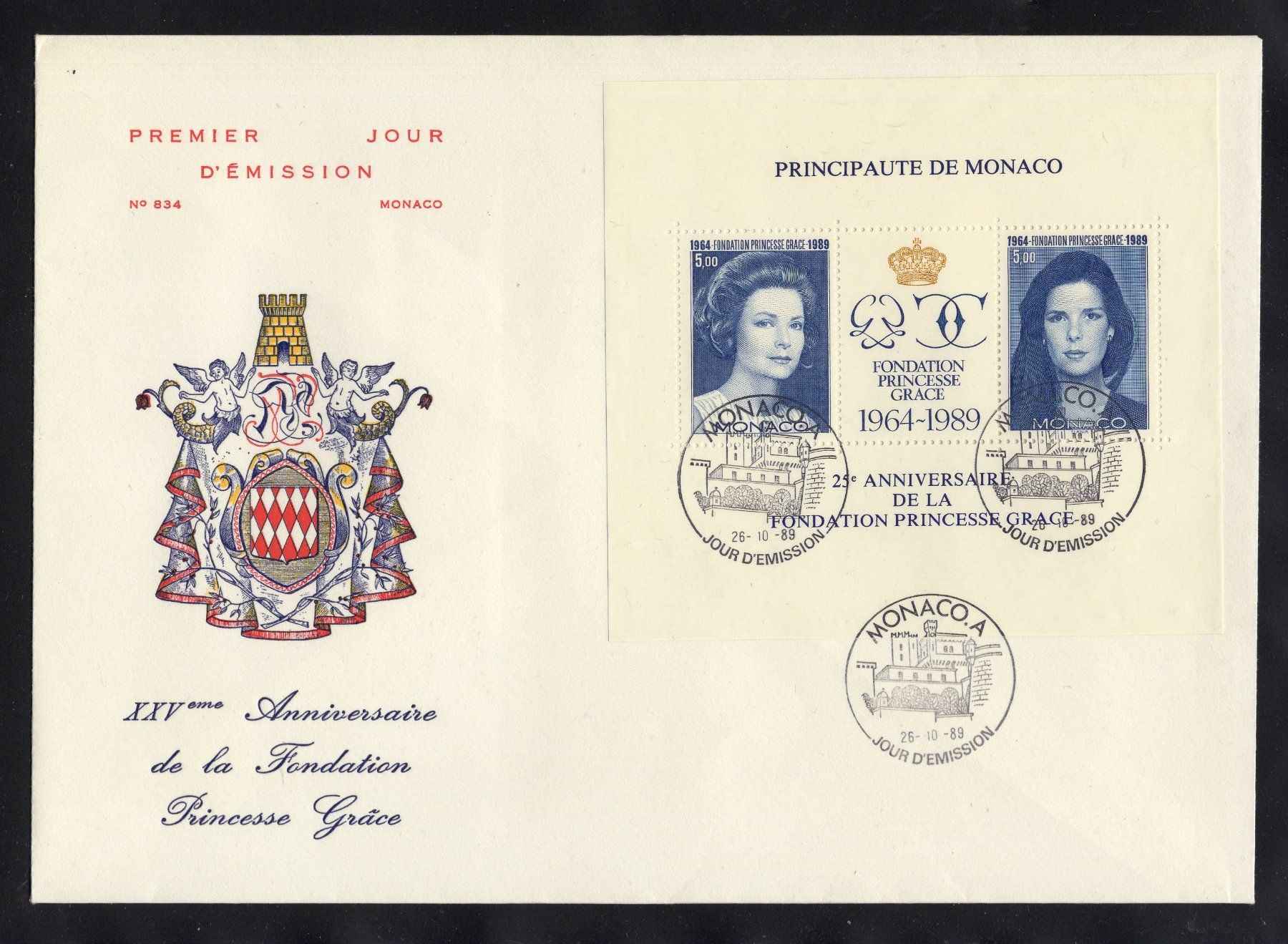 Tutti i francobolli: R5212  /  MONACO 3 FDC 1983/1985/1989 – Nuovo (secondo la descrizione) da Ste-Croix venduto da MONT-TAGNAC