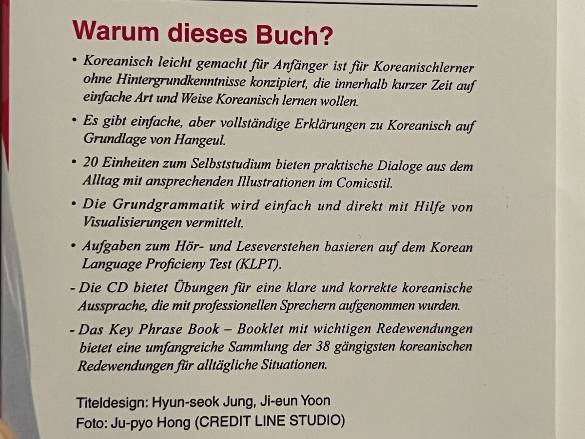 Livres: Buch Koreanisch lernen – Neuf avec emballage d'origine à Samstagern par SG0708 3