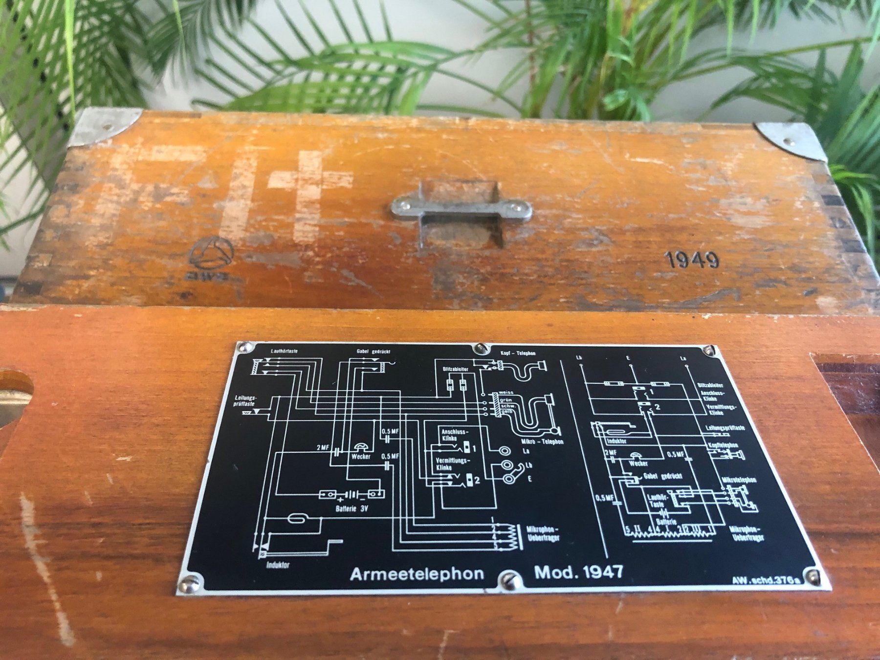 Telefone: Feldtelefon Schweizer Armee ! Modell 1947 ! – Gebraucht aus Brügg BE von better14 6