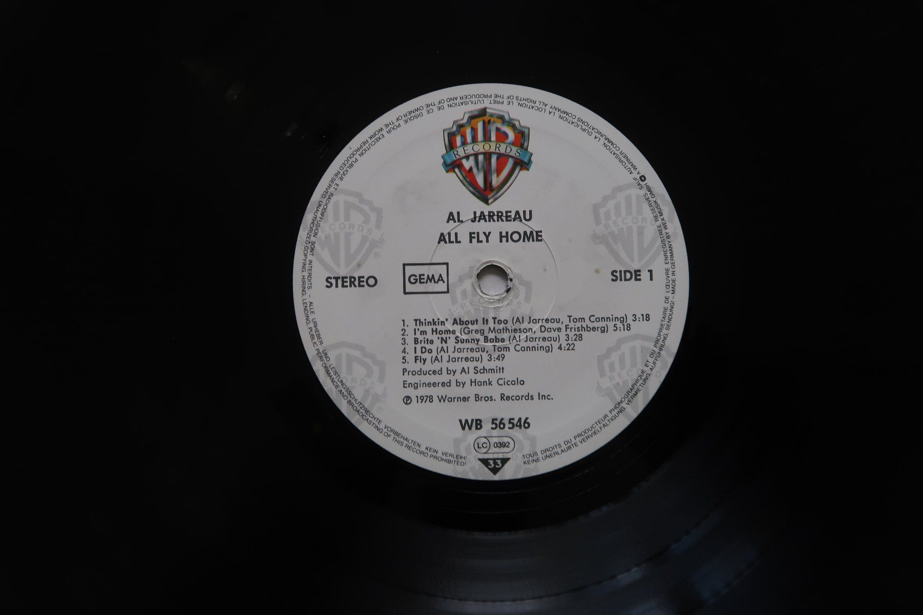 Dischi in vinile: AL JARREAU - ALL FLY HOME - VINYL LP – Usato da Basel venduto da Patiscat 2