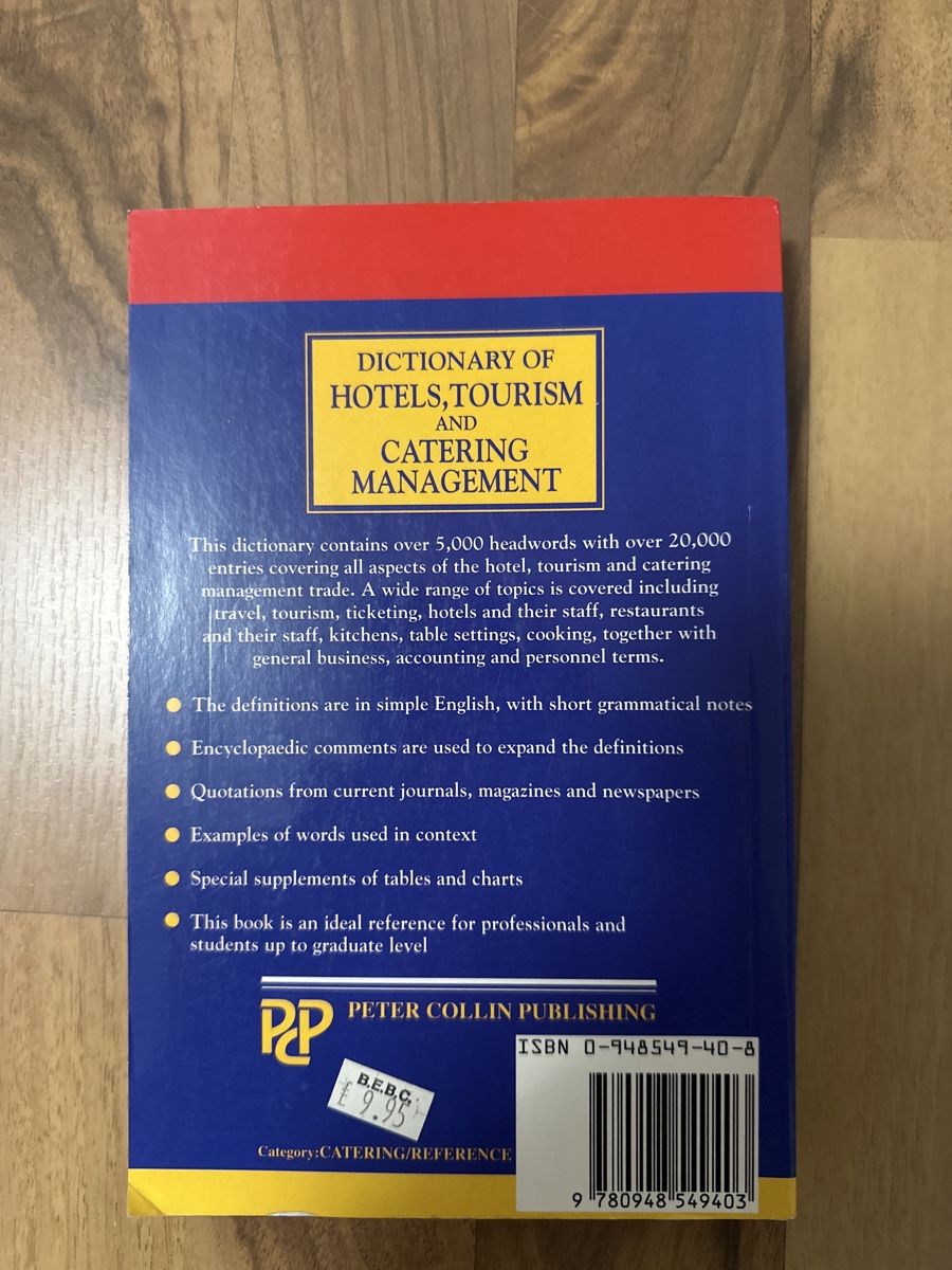 Libri: Tourism & Hospitality Dictionary – Usato da Baden venduto da viv_99 1