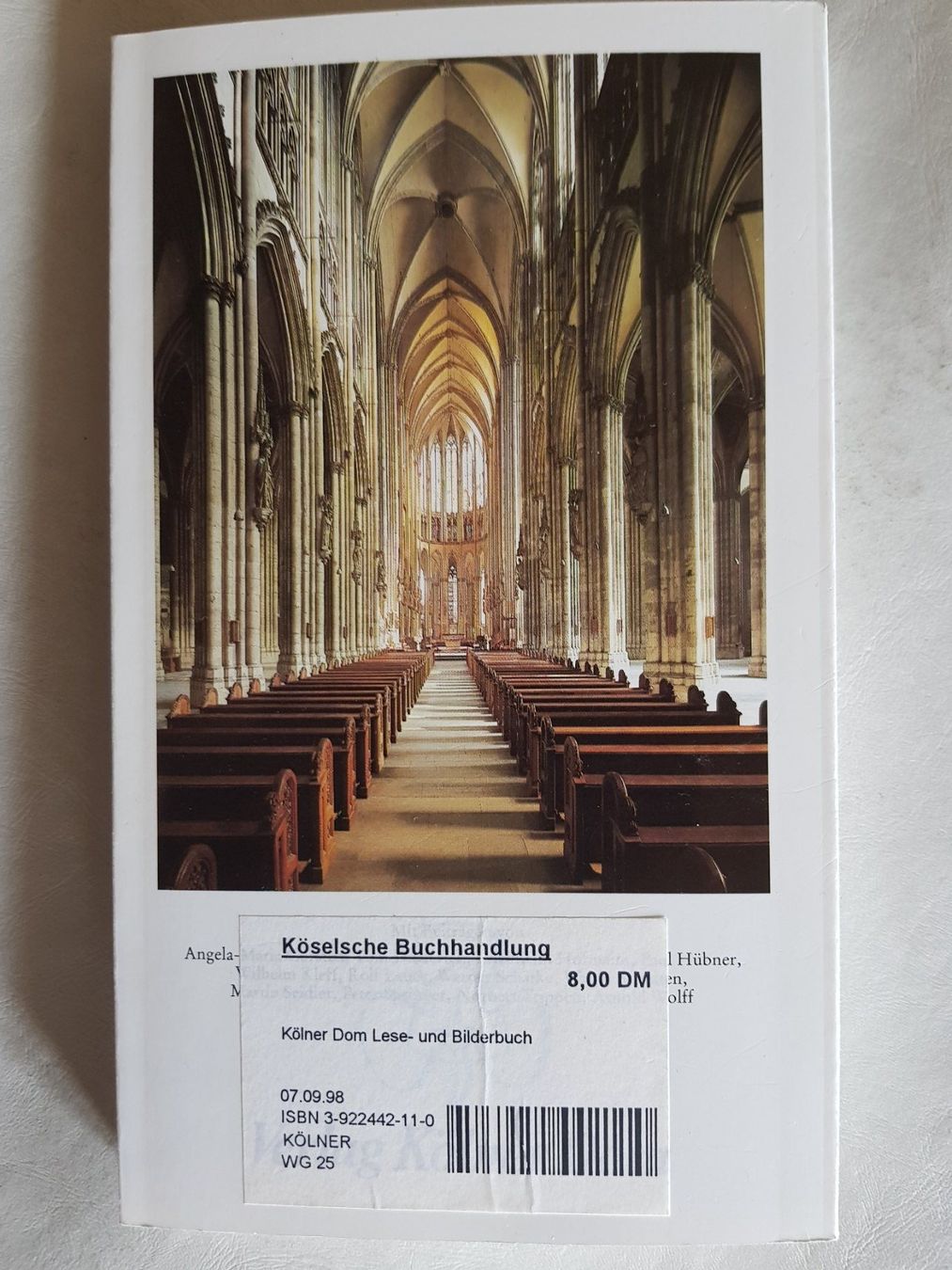 Livres: Das Kölner Dom Lese- und Bilderbuch - 1990 – D'occasion à Walterswil BE par Lonitti 2