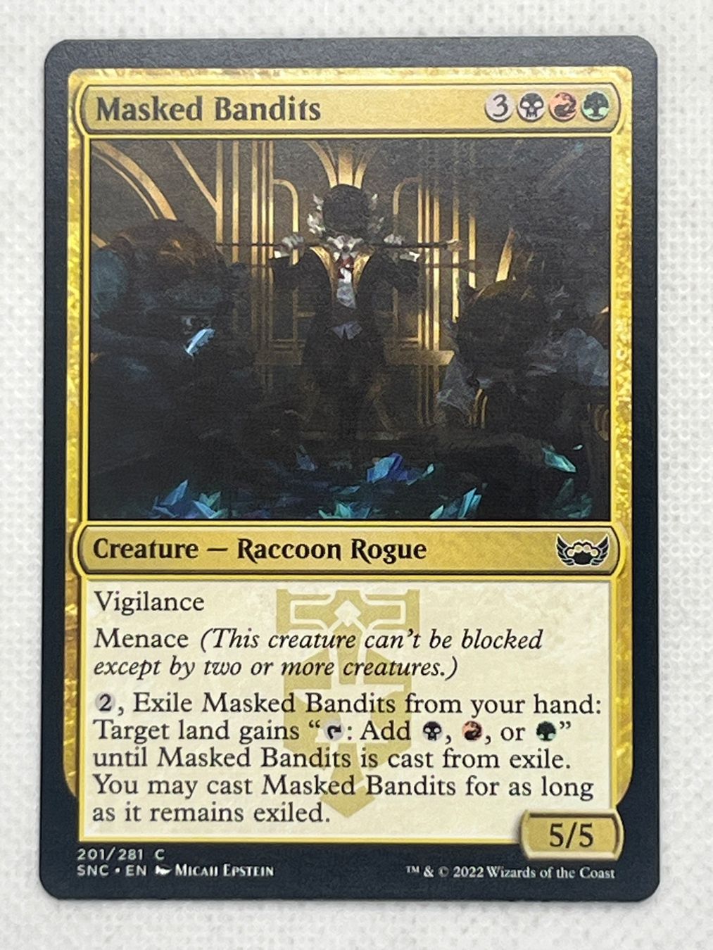 Magic The Gathering Carte collezionabili: MTG Masked Bandits SNC 201 Englisch Common – Usato da Hinterkappelen venduto da Kim1992