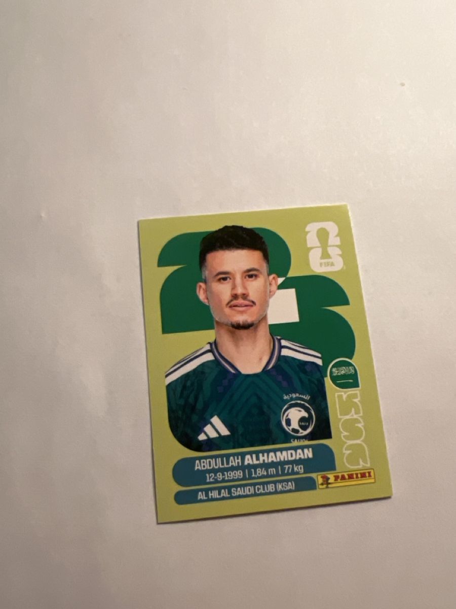 Panini Carte collezionabili: FIFA World Cup 2026 Sticker Abdoullah Alhamdan KSA – Usato da Dörflingen venduto da PapaLapap39 1