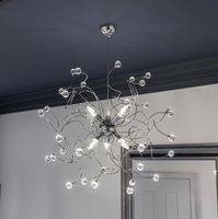 Hängeleuchte Trilly, Kristallglas & Chrom, Neupreis CHF 364