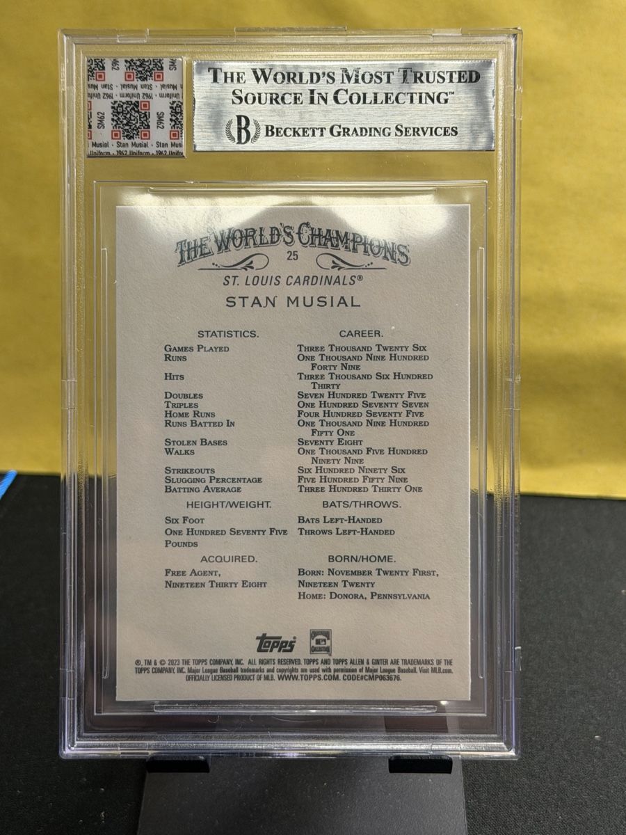 Topps Carte collezionabili: 2023 Topps - Stan Musial- Authentic Autograph – Nuovo (secondo la descrizione) da Brittnau venduto da TCGBratans 1