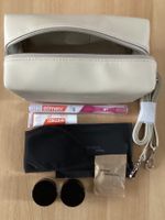 Umhängetasche Zimmerli x SWISS F - Creme/Schwarz o Weinrot
