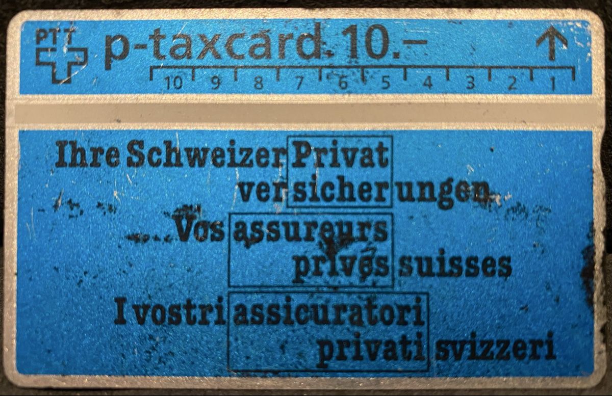 Cartes de téléphone: P-Taxcard – D'occasion à Lausanne par babacard10