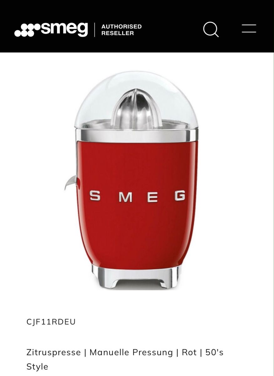 Smeg Küchengeräte: Saftpresse – Neu (gemäss Beschreibung) aus Seewis Dorf von LokiundOdin 2