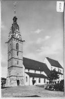 Zofingen - Stadtkirche mit Classic Cars