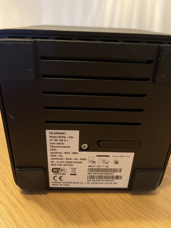 Yallo Router HUAWEI B529s23a 4G Router Kaufen auf Ricardo