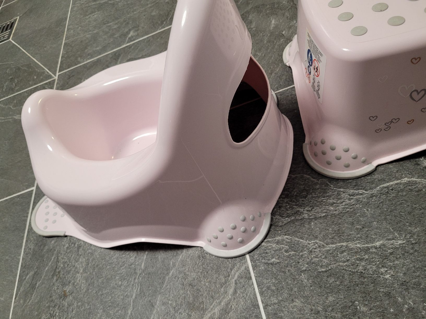 WC: Rosa Töpfchen & Tritthocker Set, Minnie Maus Design – Usato da Toffen venduto da ver_x68f 3