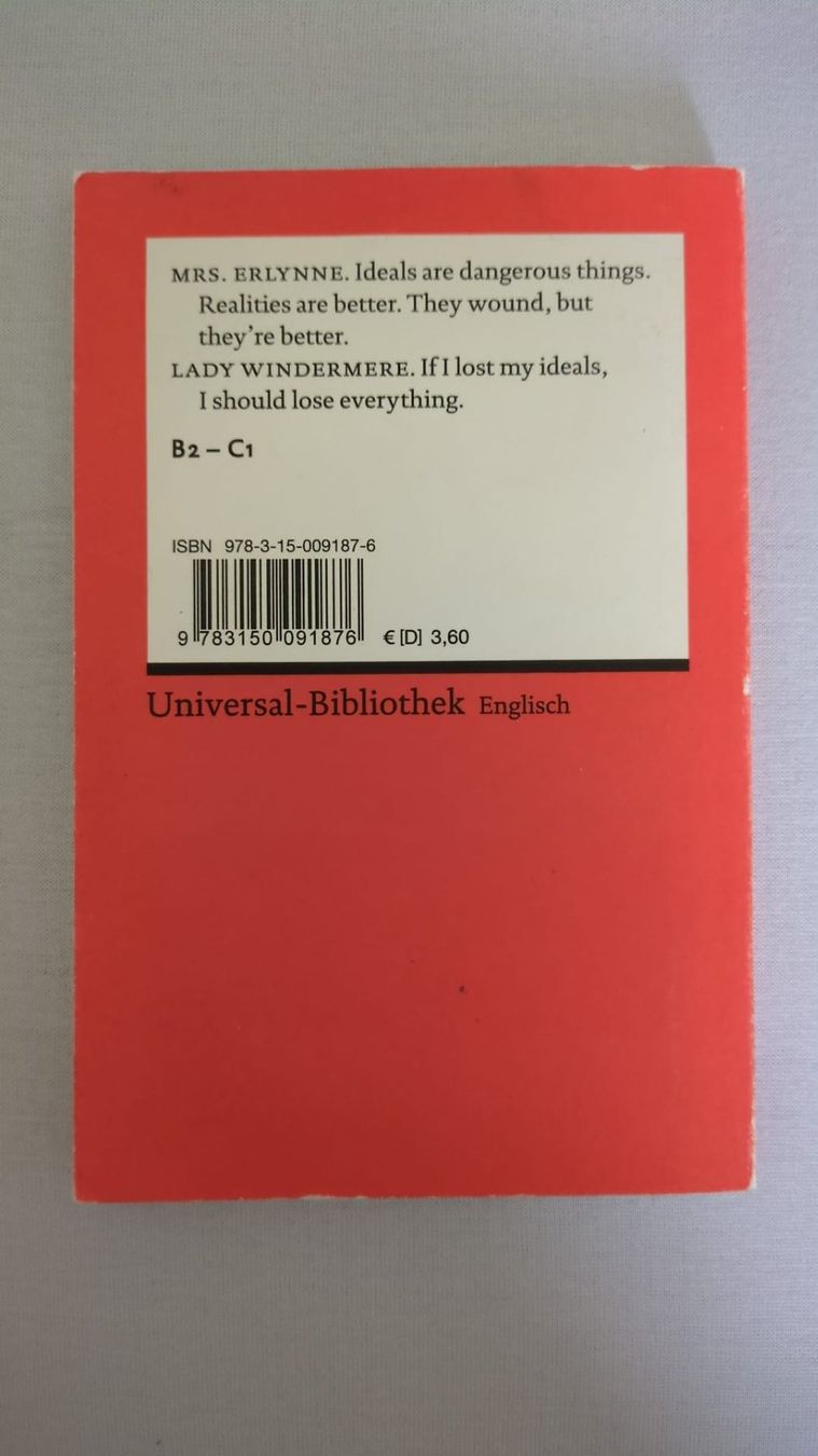 Livres: Lady Windermere's Fan, Oscar Wilde – D'occasion à Hochwald par A3N. 1