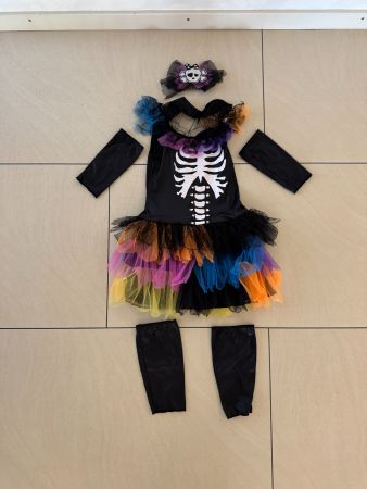 Halloween Kostüm (6 Teilig) für Mädchen ; 4-6 Jährige