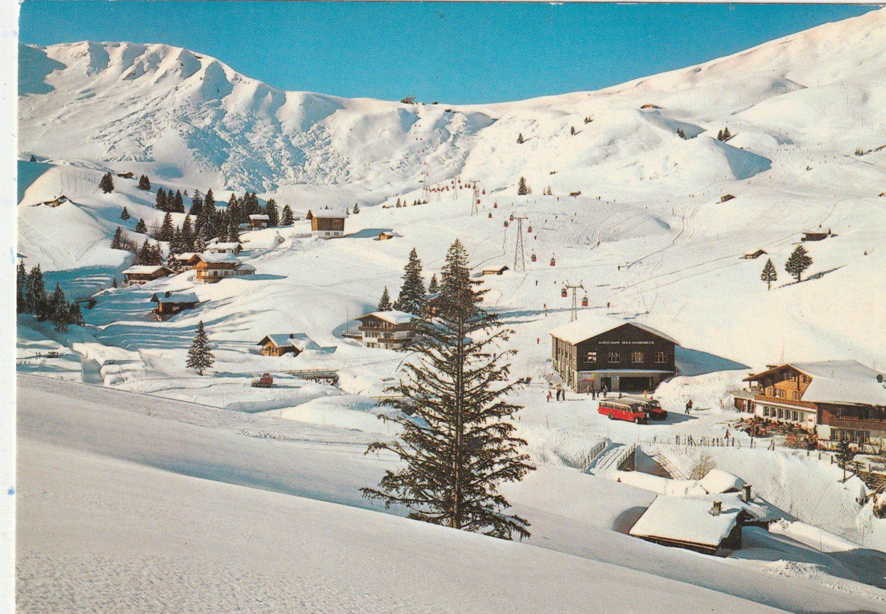 Cartoline postali: 2 Karten Adelboden Skibetrieb – Usato da Lumbrein venduto da made02