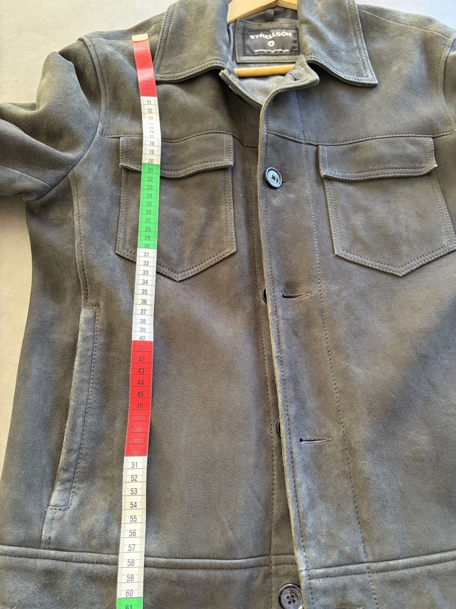 Strellson Giacche: Lederjacke Strellson Gr 48, blaugrau – Nuovo (secondo la descrizione) da Wädenswil venduto da haeppu 4