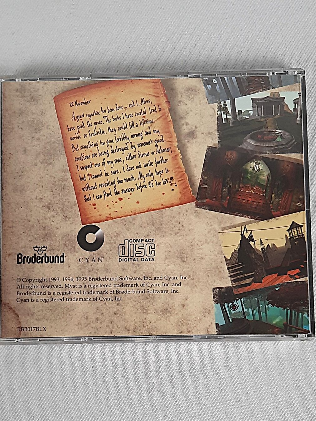 Spiele: BRODERBUND "MYST" – Gebraucht aus Beinwil am See von Restwert_Beinwil 6