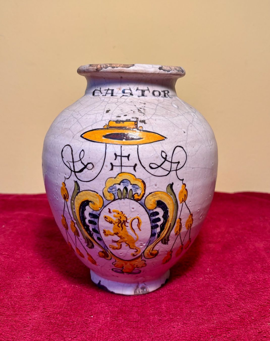 Vasen & Gefässe: Antike Apotheker-Vase "Castor" verm. 18.jh – Gebraucht aus Hindelbank von brm_72zv