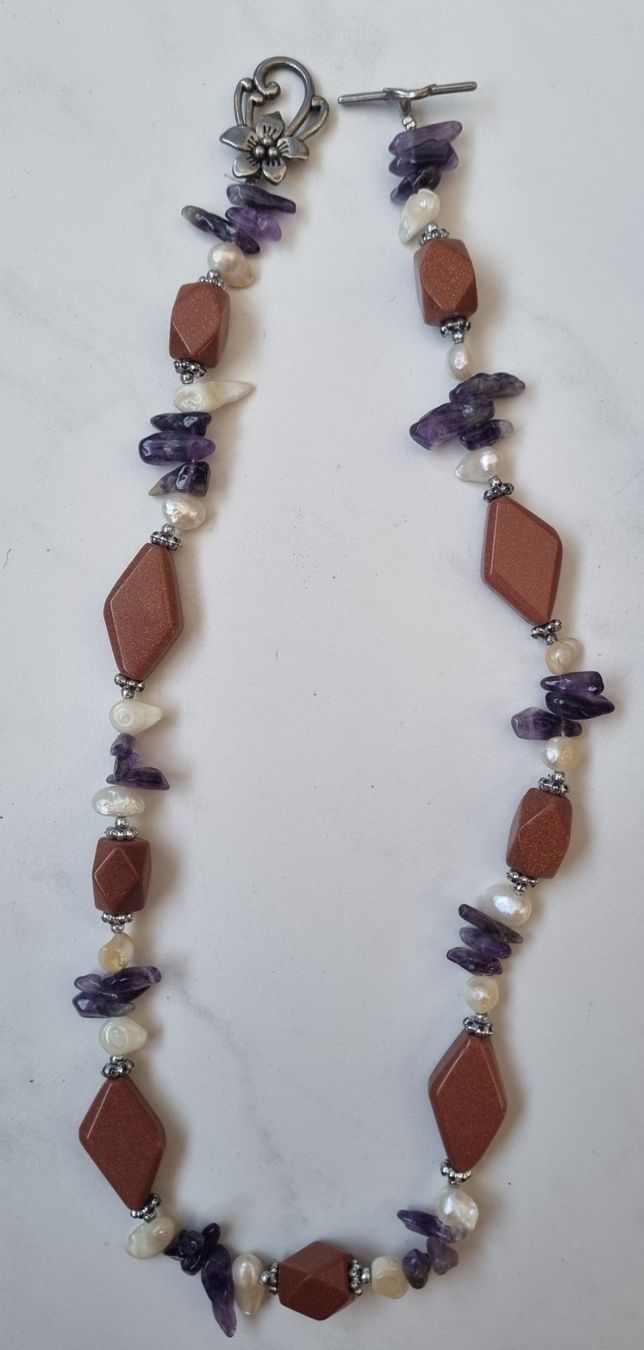 Ketten: Wunderschöne Edelsteinkette Vintage – Neu (gemäss Beschreibung) aus Nottwil von Janny77 1