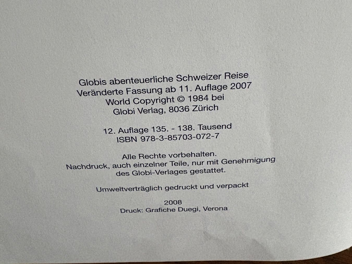 Libri: Globis abenteuerliche Schweizer Reise – Usato da Zürich venduto da sch_kqj7 1