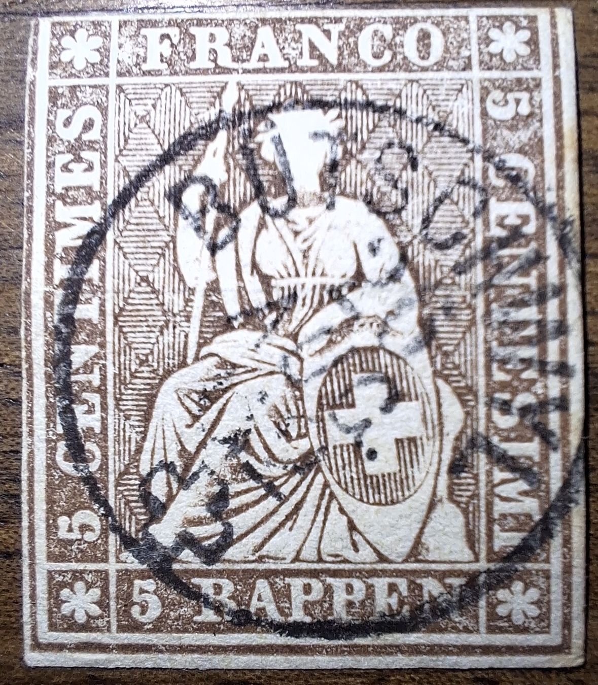 Alle Briefmarken: Strubel 22G Bütschwyl Kat. 40.- – Gebraucht aus Balgach von SIMEON27