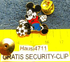 FUSSBALL MICKEY MOUSE AM BALL DISNEY ORIGINAL PIN SECURITY-C