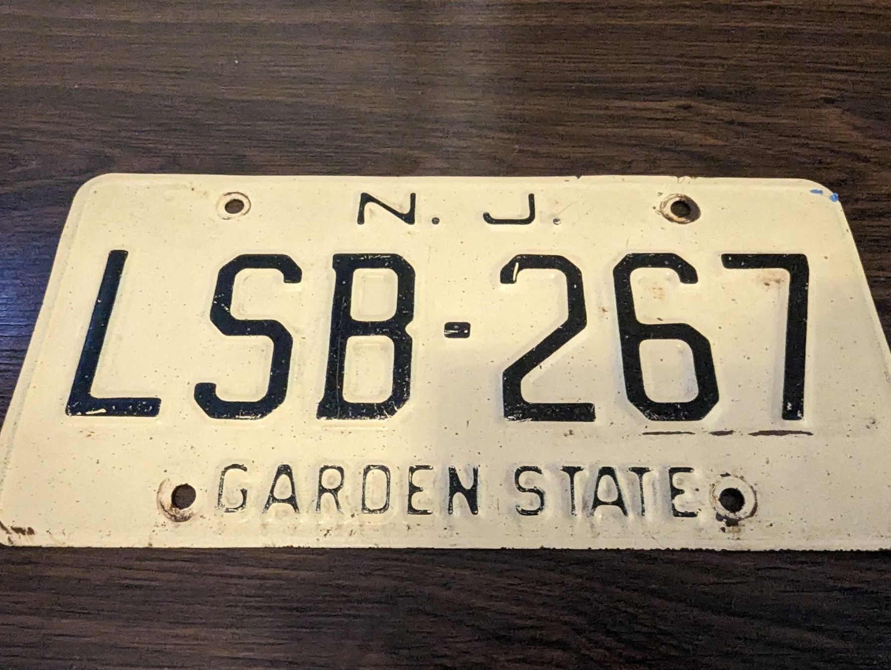 Insegne: Altes USA Nummernschild New Jersey – Usato da Baden venduto da swiss-alps 1