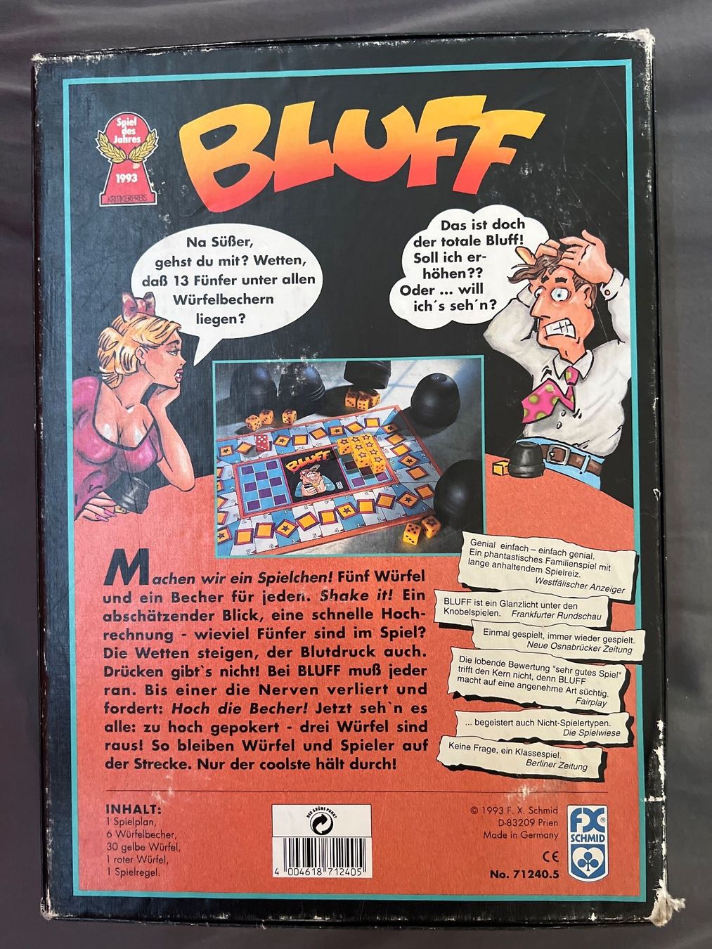 Giochi: Bluff Spiel 1993 – Usato da Benken SG venduto da wingwinj 1