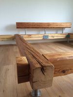 Balken Bett aus Schweizer Altholz