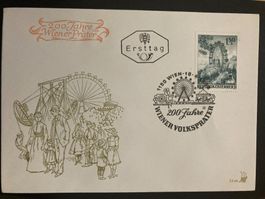Österreich 1966 ill. Ersttagsbrief 200 J Wiener Volksprater