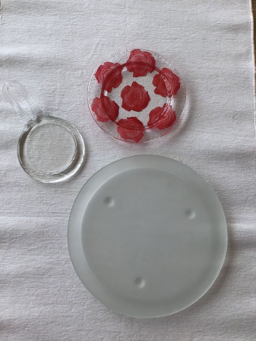 Untersetzer: Kerzenuntersetzer Glas – Gebraucht aus Frenkendorf von silasho