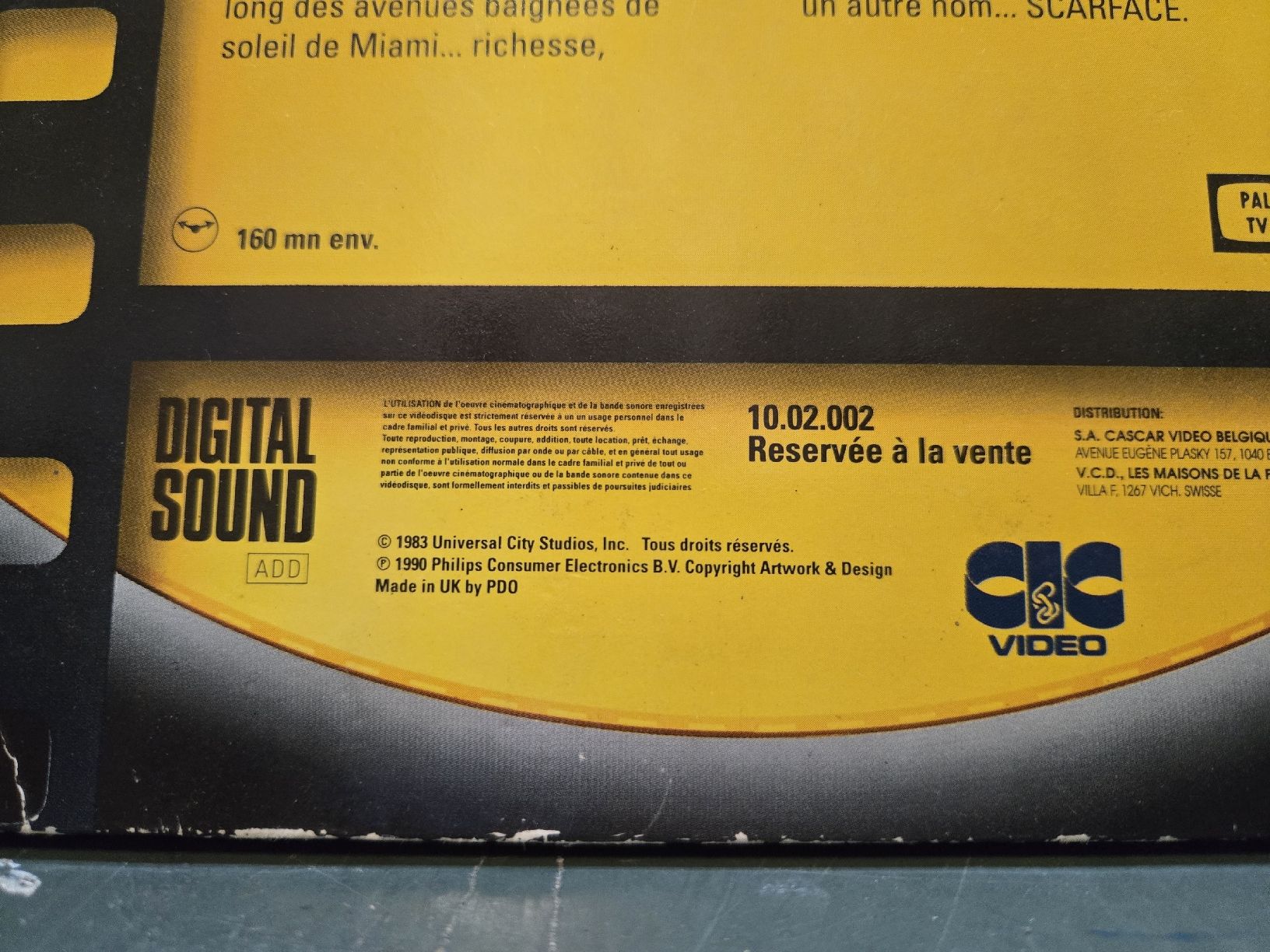 Tutte le decorazioni: Laser Disc Scarface Al Pacino incomplet – Difettoso da Genève venduto da xso_dm5n 3