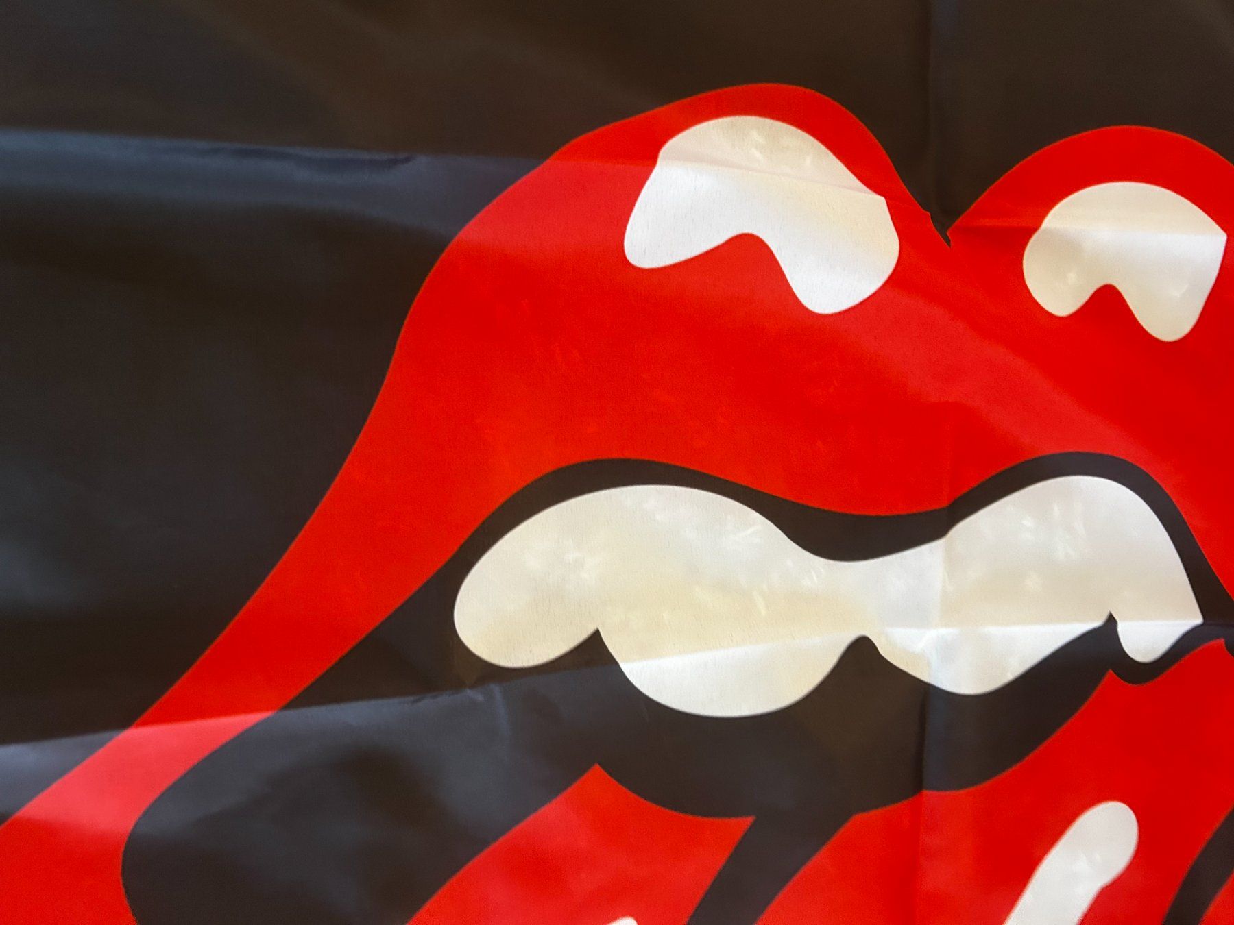 Bandiere: Fahne Rolling Stones Flag Mick Jagger Satisfaction Angie – Nuovo e nell'imballaggio originale da Dättlikon venduto da easythings 4