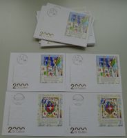 2000, W84+W89 23x FDC's, Block auf Brief, schönes "LOT"
