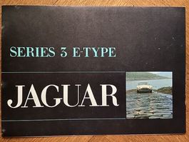 JAGUAR E-TYPE Series 3 V12 Prospekt März 1971 brochure Intl.
