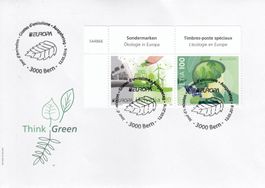 2016 1598-9 Sondermarken Europa Think Green Be Green FDC