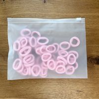 50 Haargummis, rosa, neu!