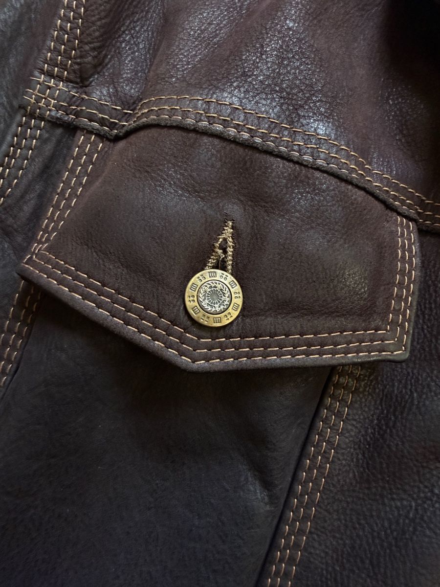 Vestes: Vintage Brown Cowhide Leather Jacket – D'occasion à Genève par ant_77dc 3