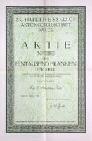 Schulthess & Co. AG, Basel - 1923