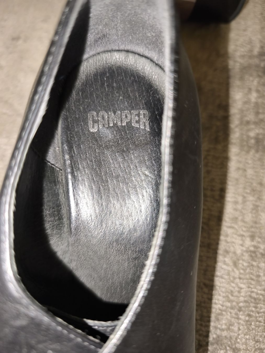 Camper Scarpe da donna: Camper Halbschuhe, Schwarz Leder, Gr. 38 – Usato da volketswil venduto da Kaufenix 4