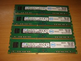 4 stück 8gb ddr3 PC3 12800 (1600) RAM für Computer.