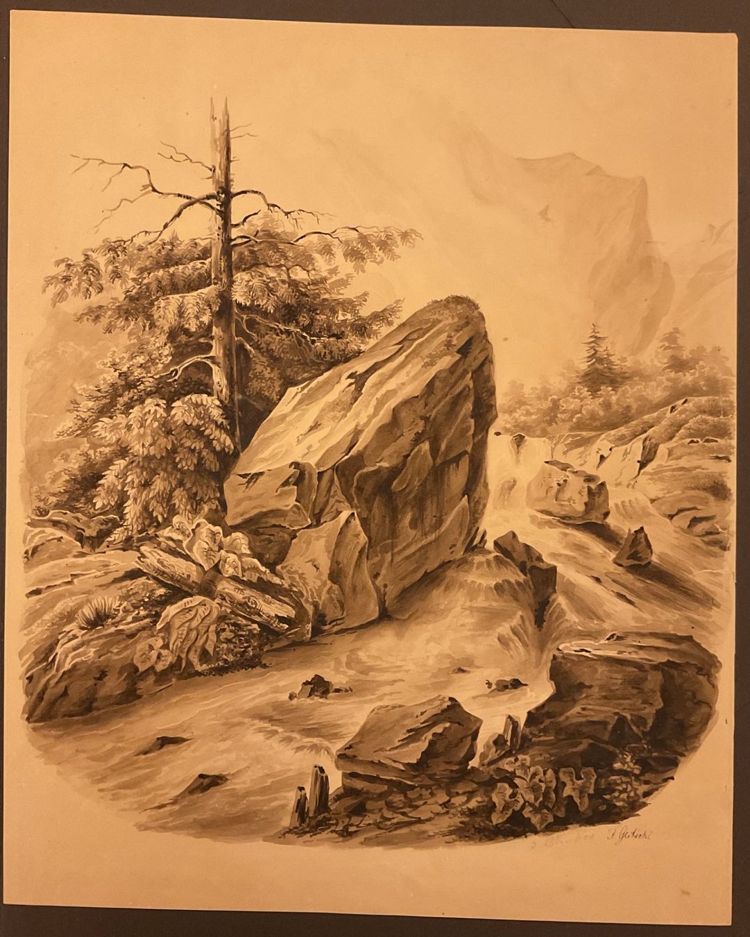 Dipinti: Original Aquarell Bild von F. Glitsch – Usato da Pfungen venduto da Doku7 1