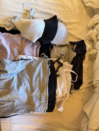 Lot de top et soutiens-gorge allaitement taille L/M