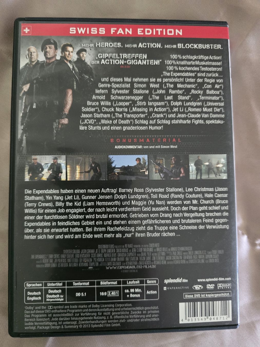 Tous les DVDs: DVD - The expendables 2 back for war – D'occasion à Zug par nic_wlj8 1