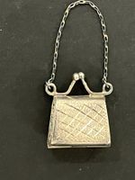 Silber Miniatur Handtasche aus 925er Silber