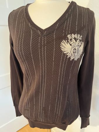 MOGUL Damen Pullover in Gr. S, Braun, NEU