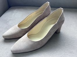 NEU Gabor Damenschuhe, Pumps, Wildleder, beige-rosa, Gr. 41