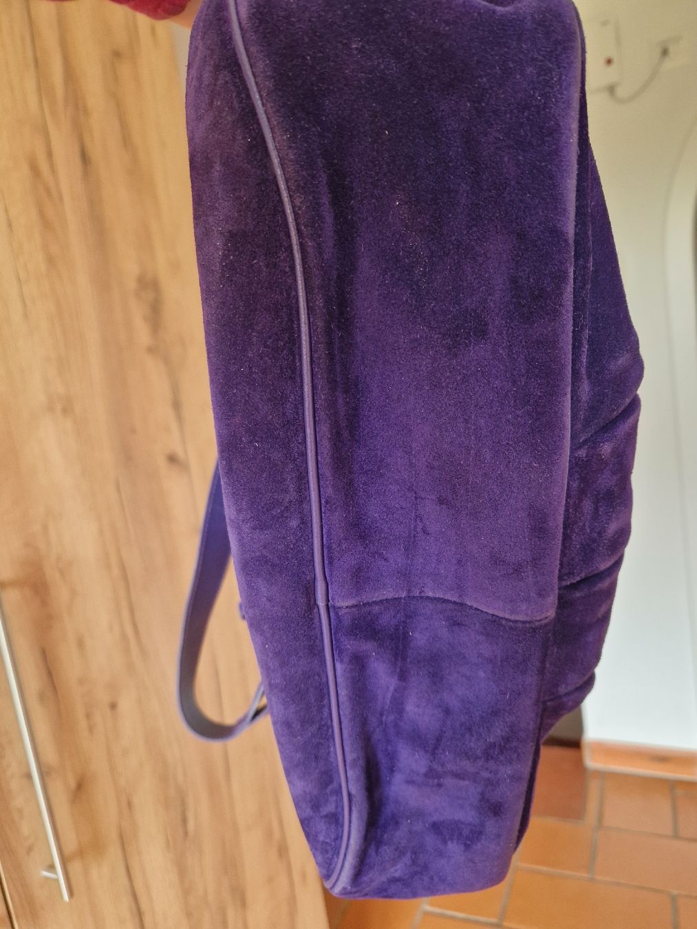 Longchamp Borse da donna: Longchamp Tasche Leder violett – Usato da Lichtensteig venduto da Cocabana_16 6