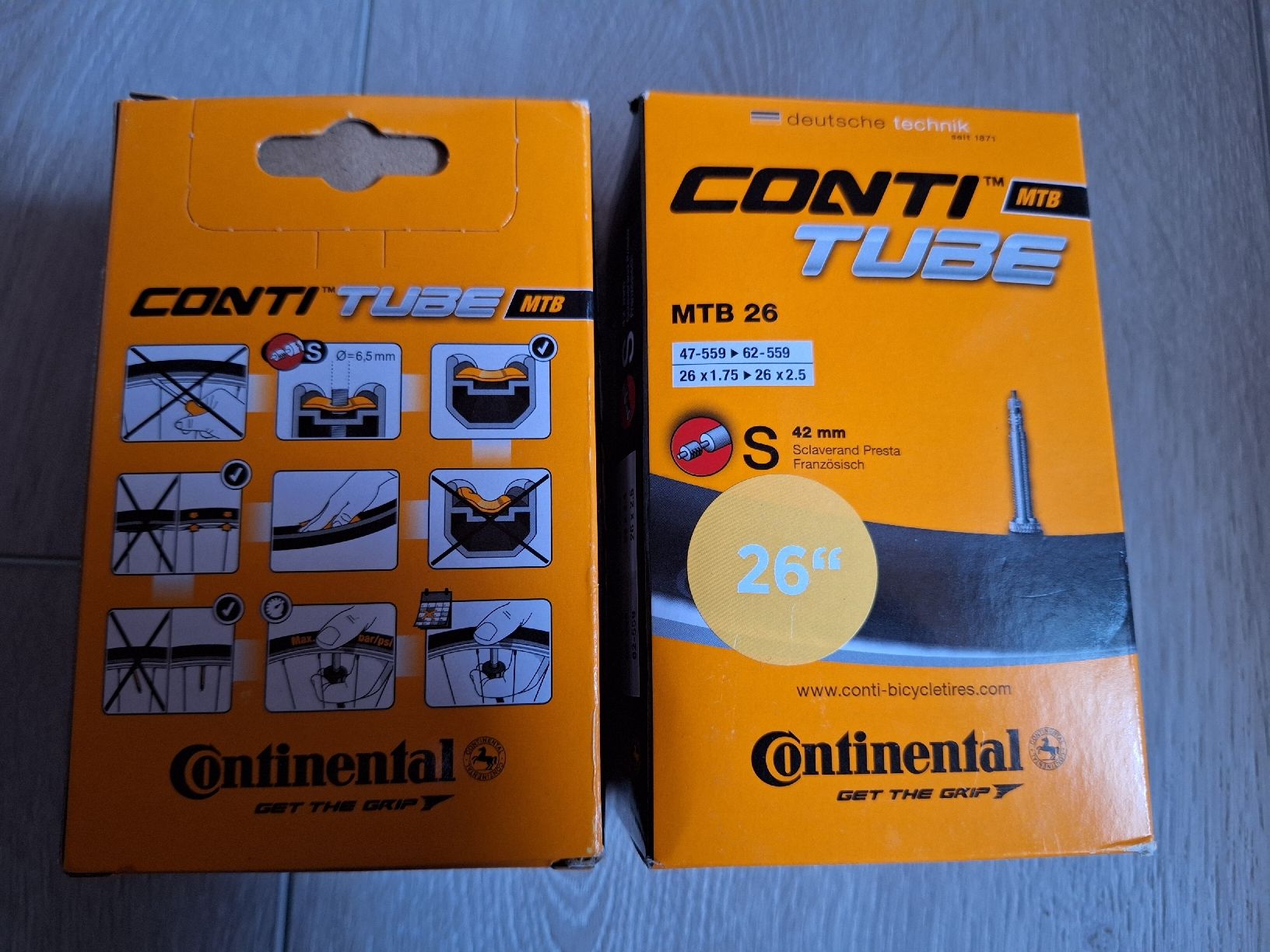 Continental Ersatzteile: Veloschlauch für MTB   2 Stück – Neu (gemäss Beschreibung) aus Niederglatt ZH von Bobsli 2